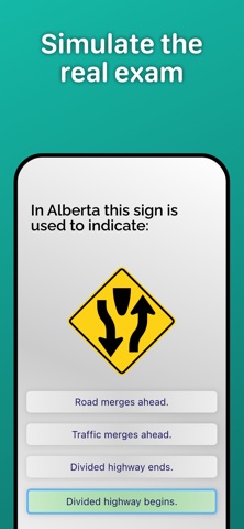 Alberta Driving Test Practice. Screenshot 2 of 8
