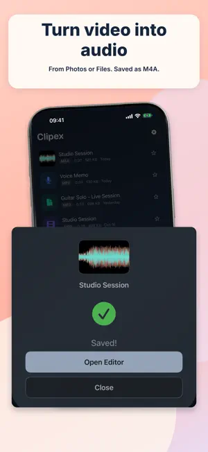 Audio Editor Ringtone Clipex screenshot 2
