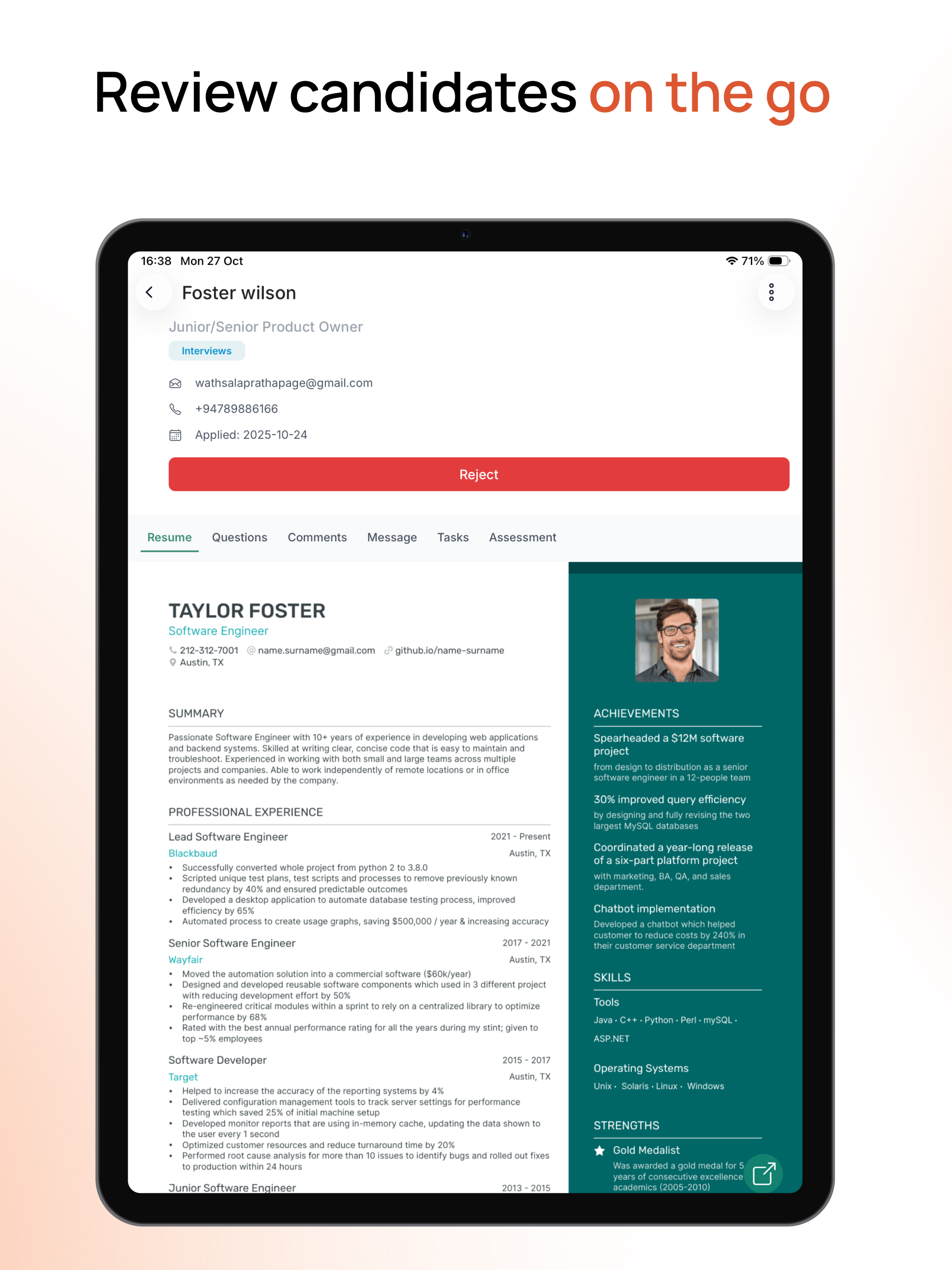 Rooster ATS screenshot 8
