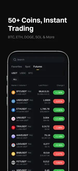 x.me: Trade BTC, ETH & Crypto screenshot 4
