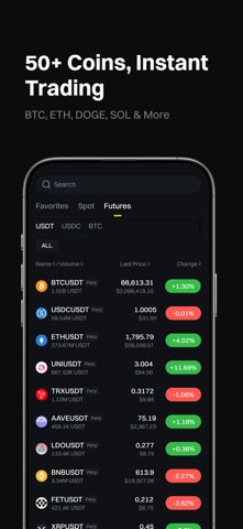 x.me: Trade BTC, ETH & Crypto iPhone screenshot
