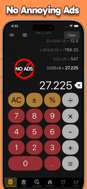 Calculator: No Ads / Ad-Free screenshot 3