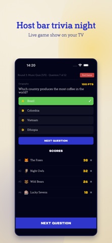 Quizado: Bar Trivia & Pub Quiz iPhone screenshot