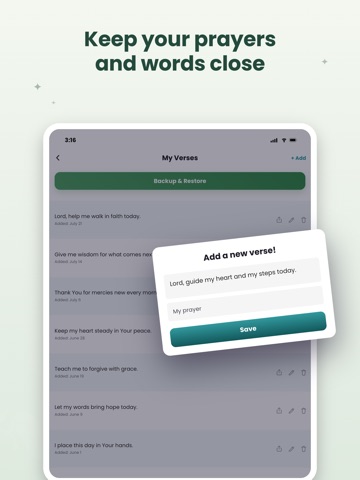 Holy: Daily Bible Verses iPad screenshot