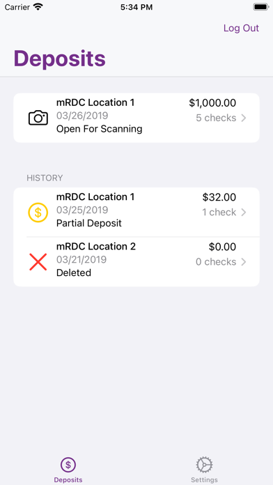 KS StateBank Business Deposit Screenshot