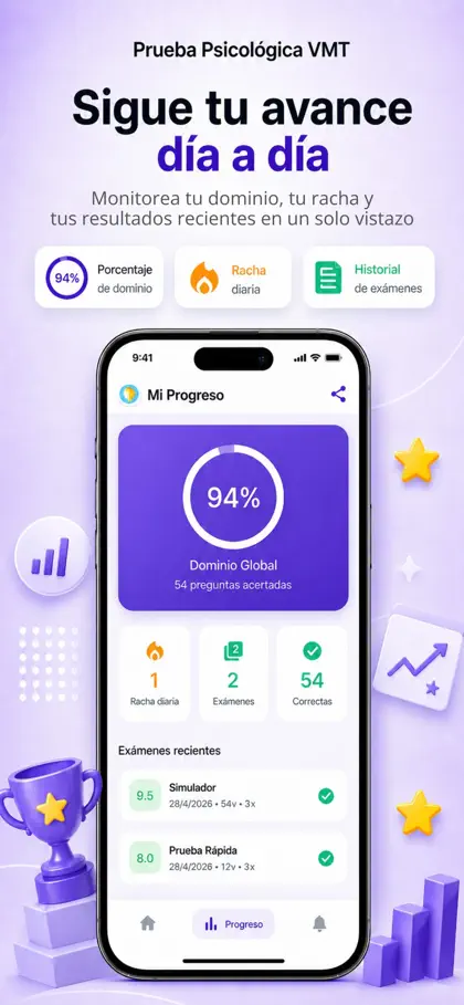 Screenshot 5 di 5 di Prueba Psicológica VMT