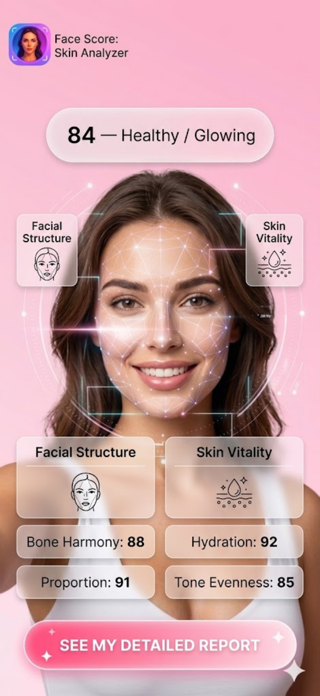Face Score: Beauty Analyzer Screenshot 1 of 4