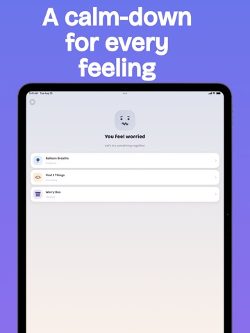Feelings for Kids: Calm Down iPad screenshot