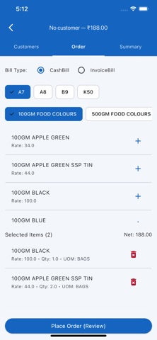 Manju Billing screenshot