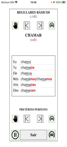Memo Verbos screenshot