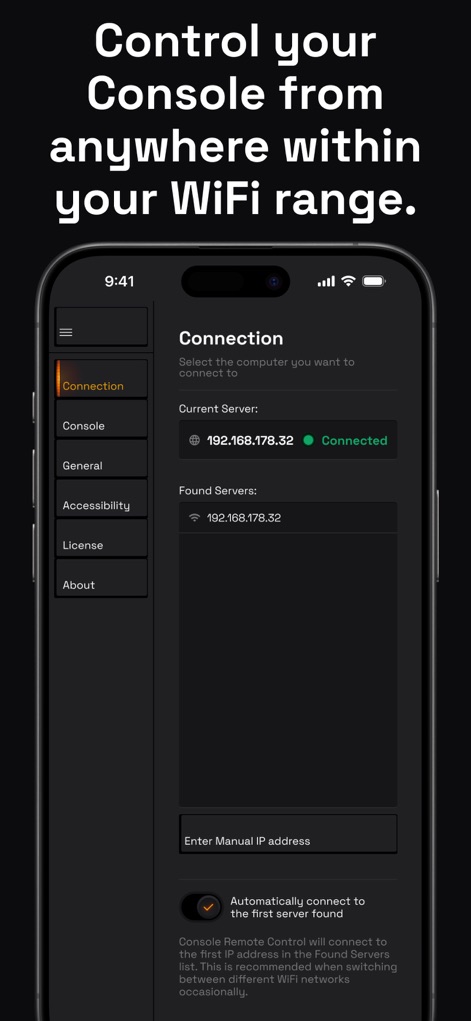 Console Remote Control - Music App | MWM