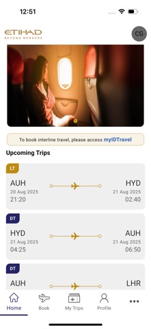 iFly Etihad iPhone screenshot