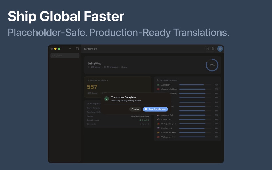 #6. StringWise - App Localization (macOS) De: Kornel Varga