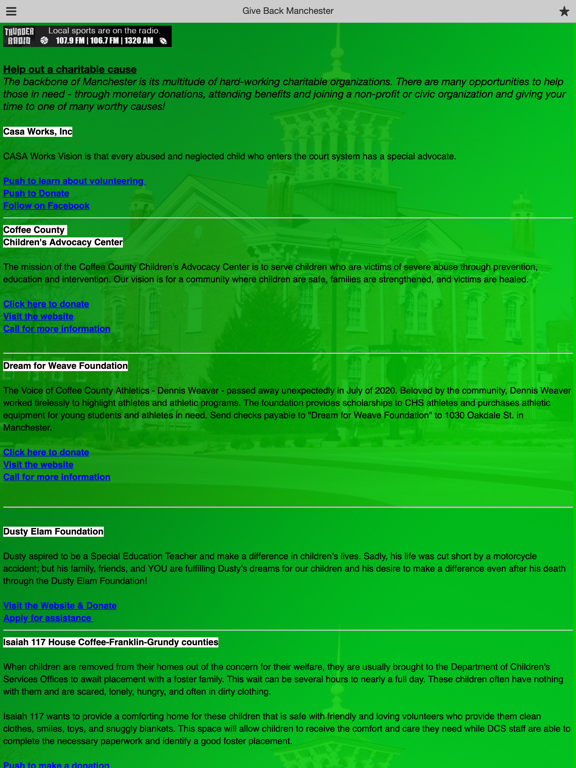 Manchester GO iPad screenshot 5 - Music app