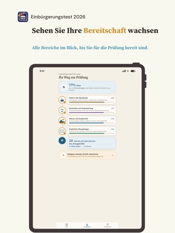 Einbürgerungstest RML iPad screenshot