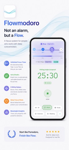 Flowmodoro - Pomodoro in Flow Screenshot 1 of 4