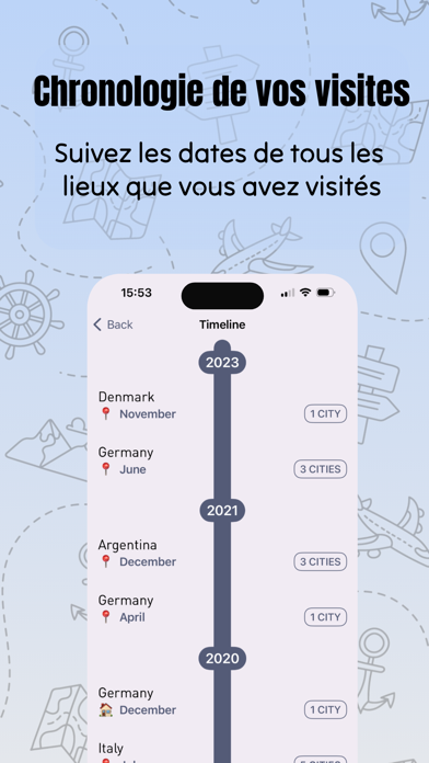 Screenshot #3 pour World Map: Visited Countries