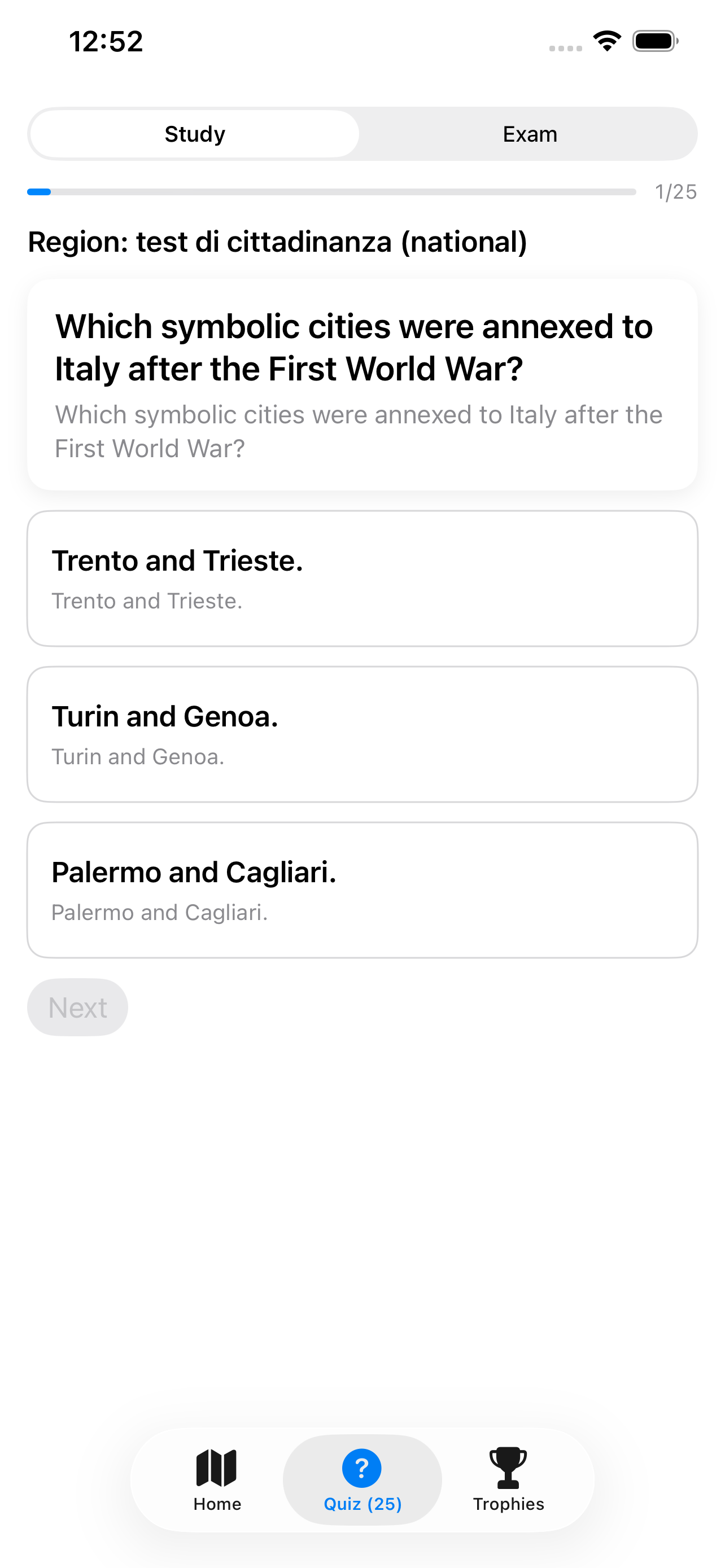 Italy Civics screenshot 2