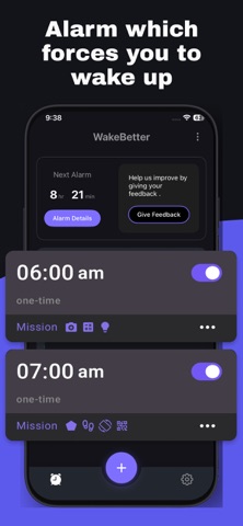 WakeBetter : Alarm & Routine Screenshot 1 of 7