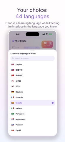 Wordmate: Learn 44 Languages Screenshot 3 of 10