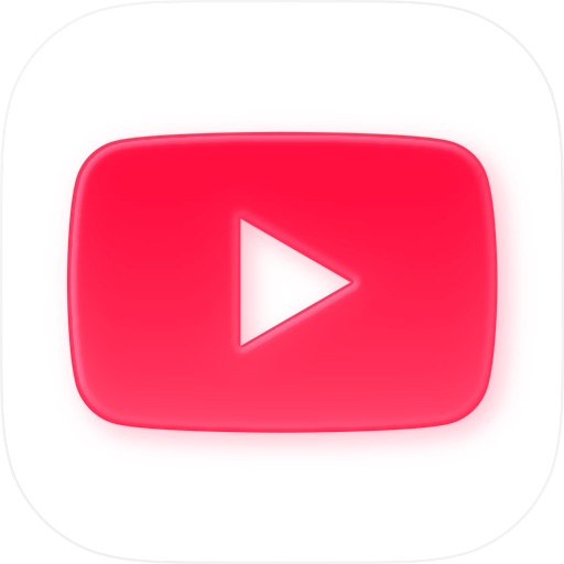 YouTube アプリアイコン、日本 App Store 検索結果