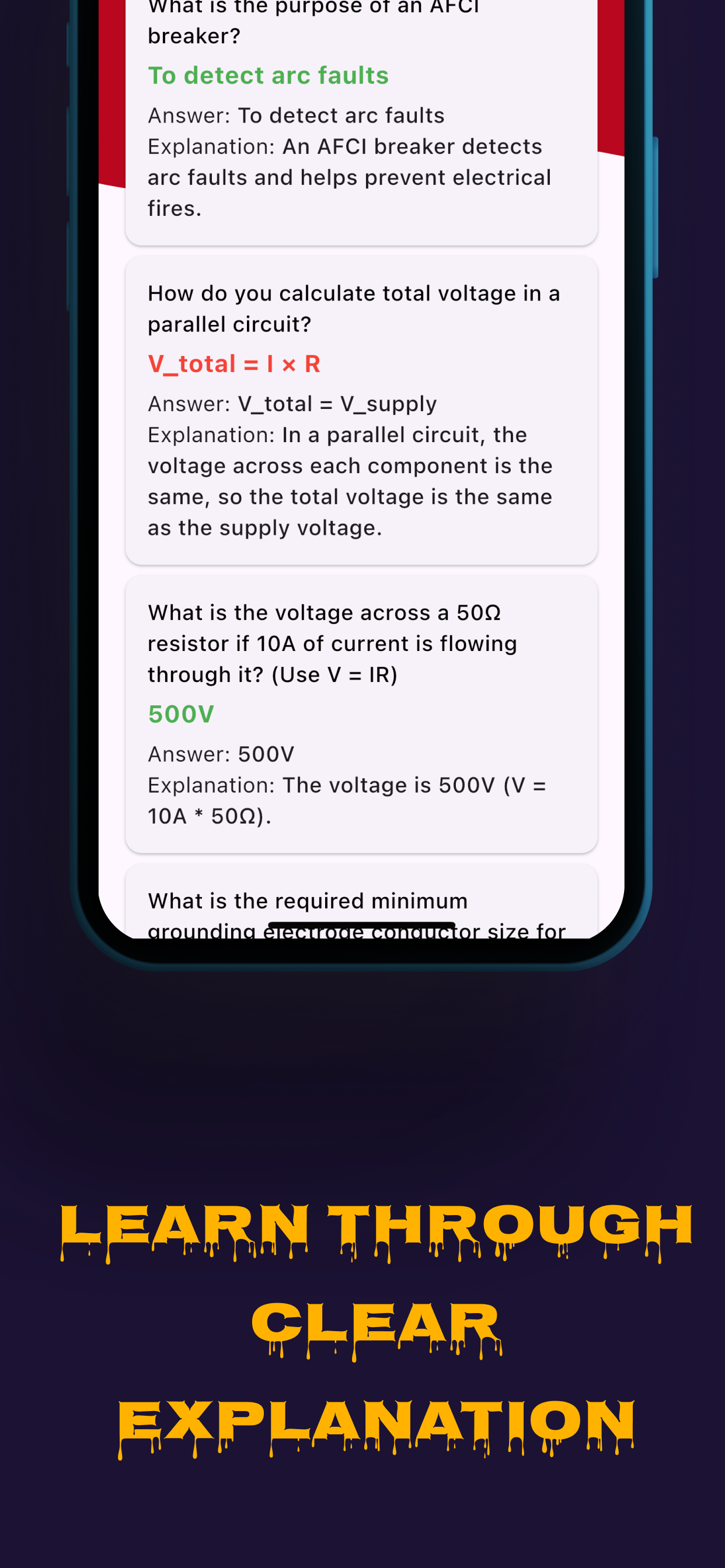 Journeyman Electrician Prep. screenshot 6