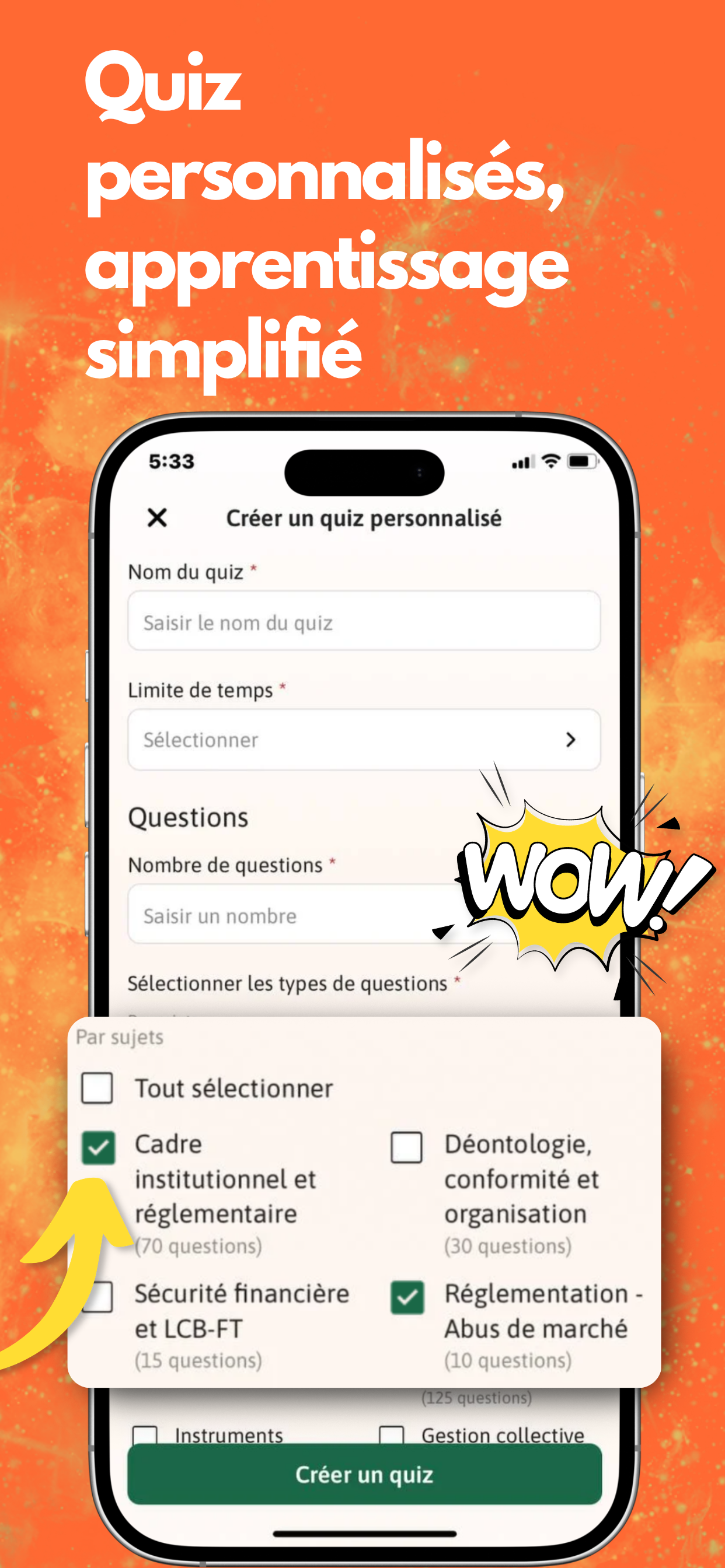 AMF Révision 2026 QCM screenshot 3