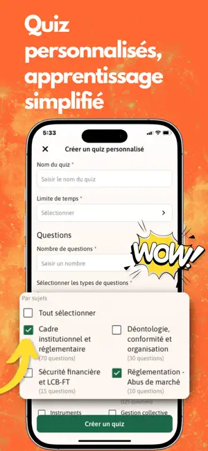 AMF Révision 2026 QCM screenshot 3