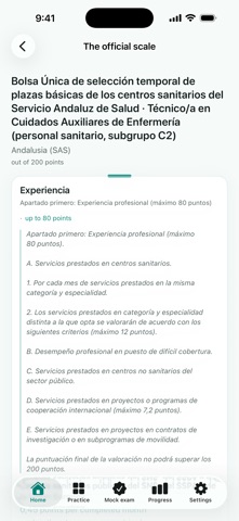 Cofia: TCAE Nursing Exam iPhone screenshot