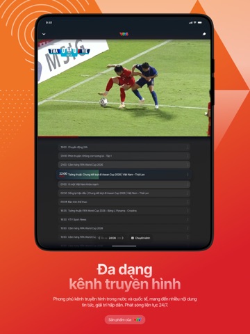 VTVgo Truyền hình số Quốc gia iPad screenshot 2