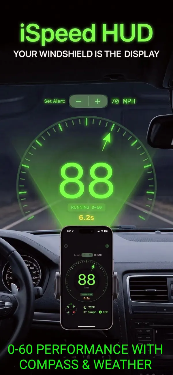 Screenshot #1 pour iSpeed Pro: HUD Cockpit