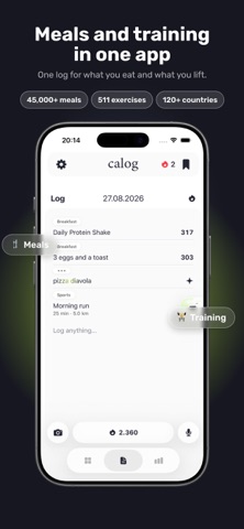 calog - Calorie & Gym Tracker Screenshot 1 of 10