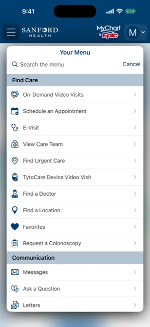 Sanford Health screenshot 3