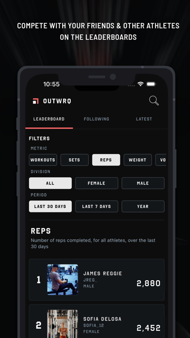 OUTWRQ: Workout, Lift & Train Screenshot