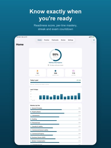 P&C Insurance Exam Prep iPad screenshot
