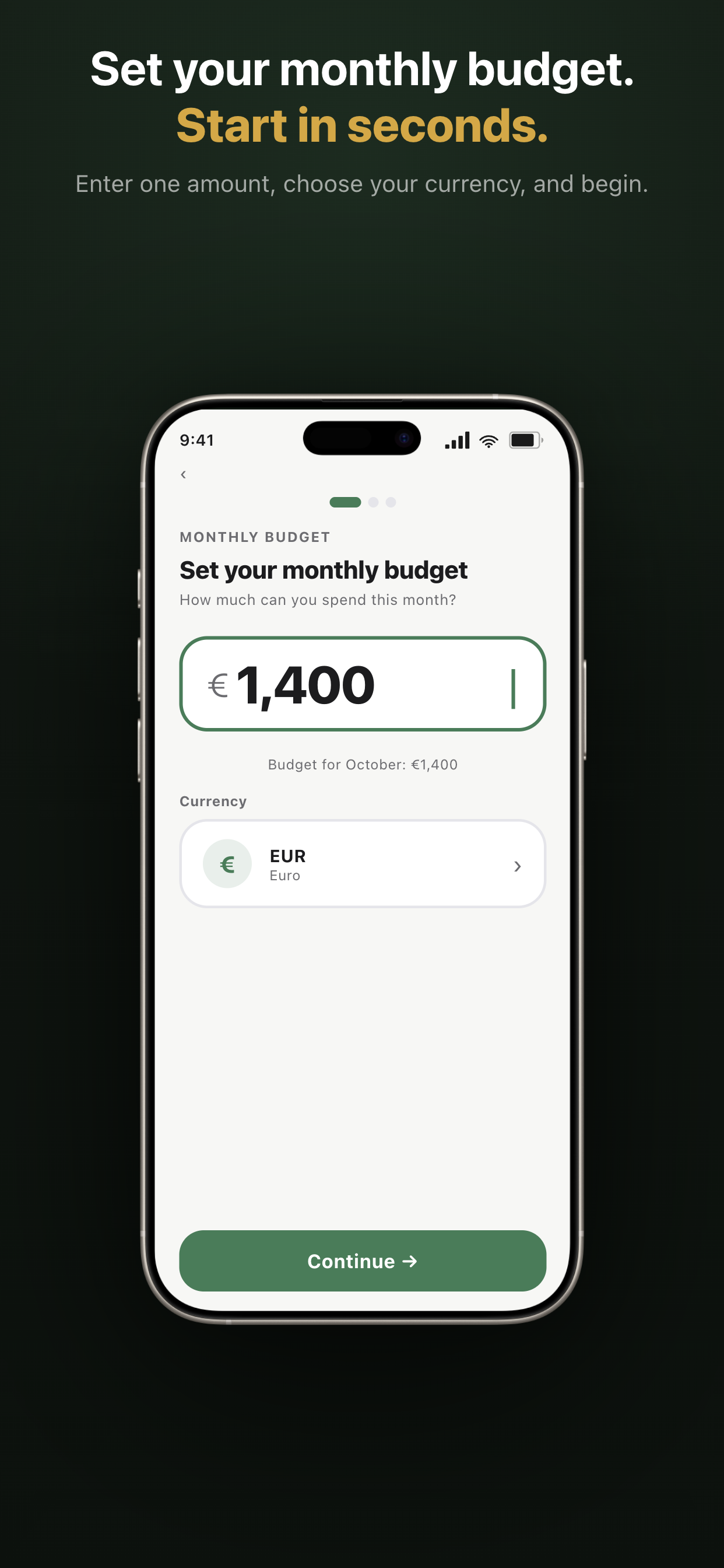 Nesti · Budget Planner