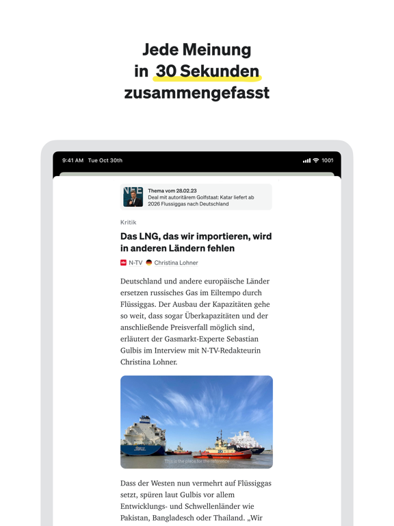 Buzzard iPad screenshot 4 - News app