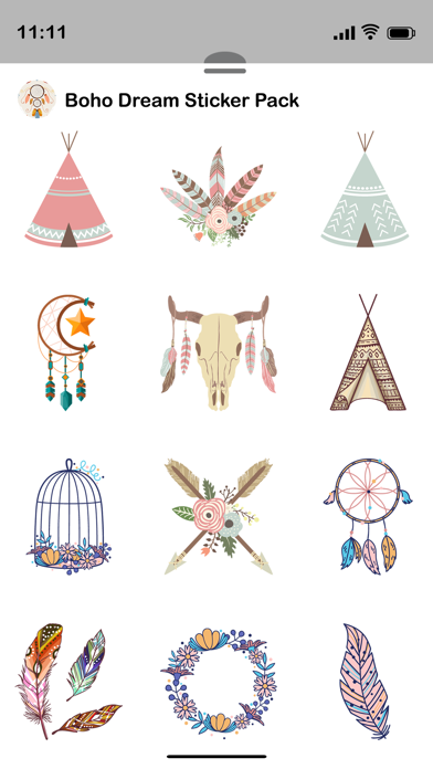 Boho Dream Sticker Pack Screenshot