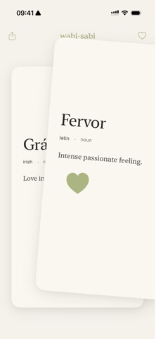 wabi-sabi: words untold iPhone screenshot