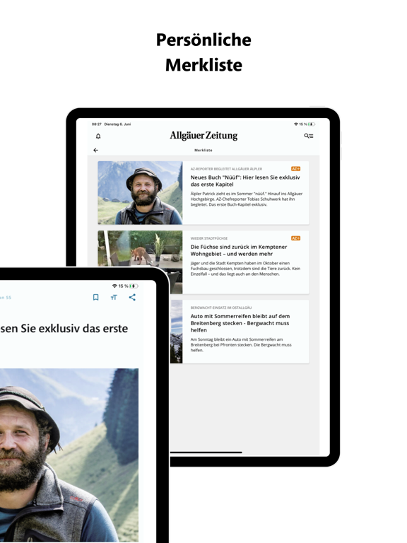 Allgäuer Zeitung News iPad screenshot 5 - News app