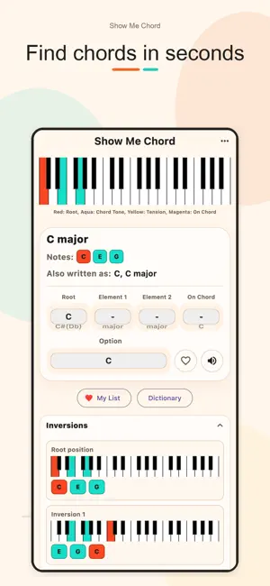 Show Me Chord screenshot 1