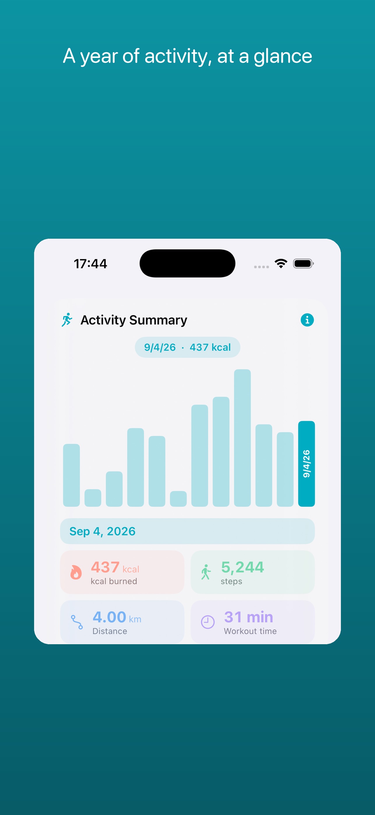 Screenshot 4 of Turquoise AI Calorie & Fitness