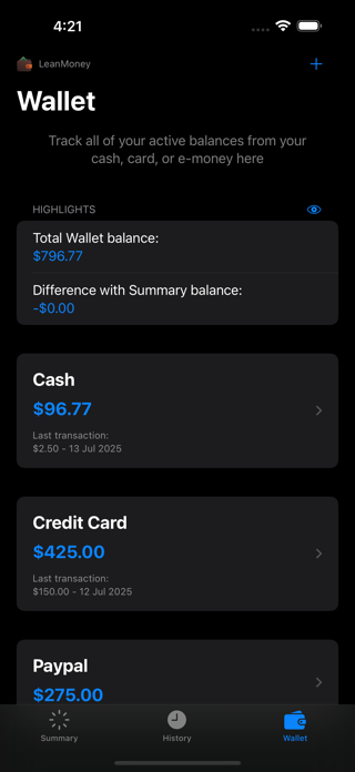 LeanMoney - Spending Tracker Screenshot 7 of 7