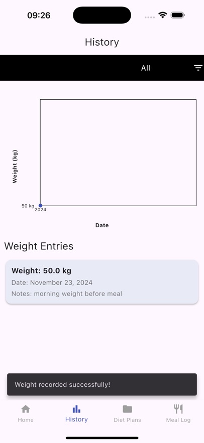 Weight Recorder App