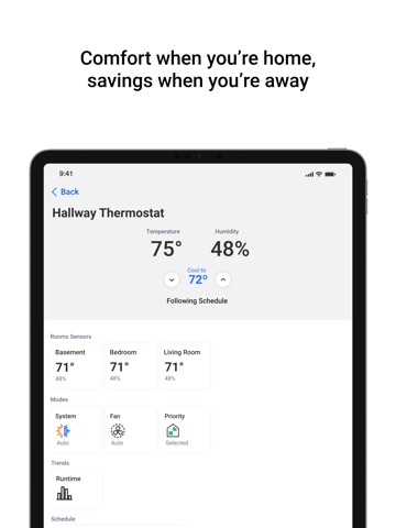 Resideo Connect iPad screenshot 3