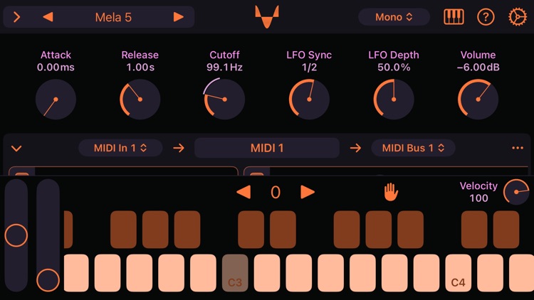 Mela – AUv3: Synth, FX, MIDI screenshot-4
