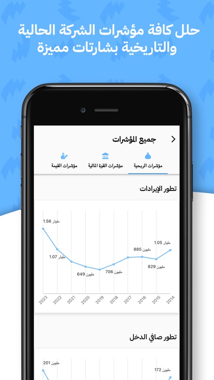 قوائم - بيانات وتحليلات الأسهم screenshot-3