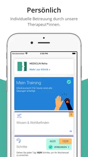 Screenshot von MEDICLIN Therapie auf dem iPhone 1