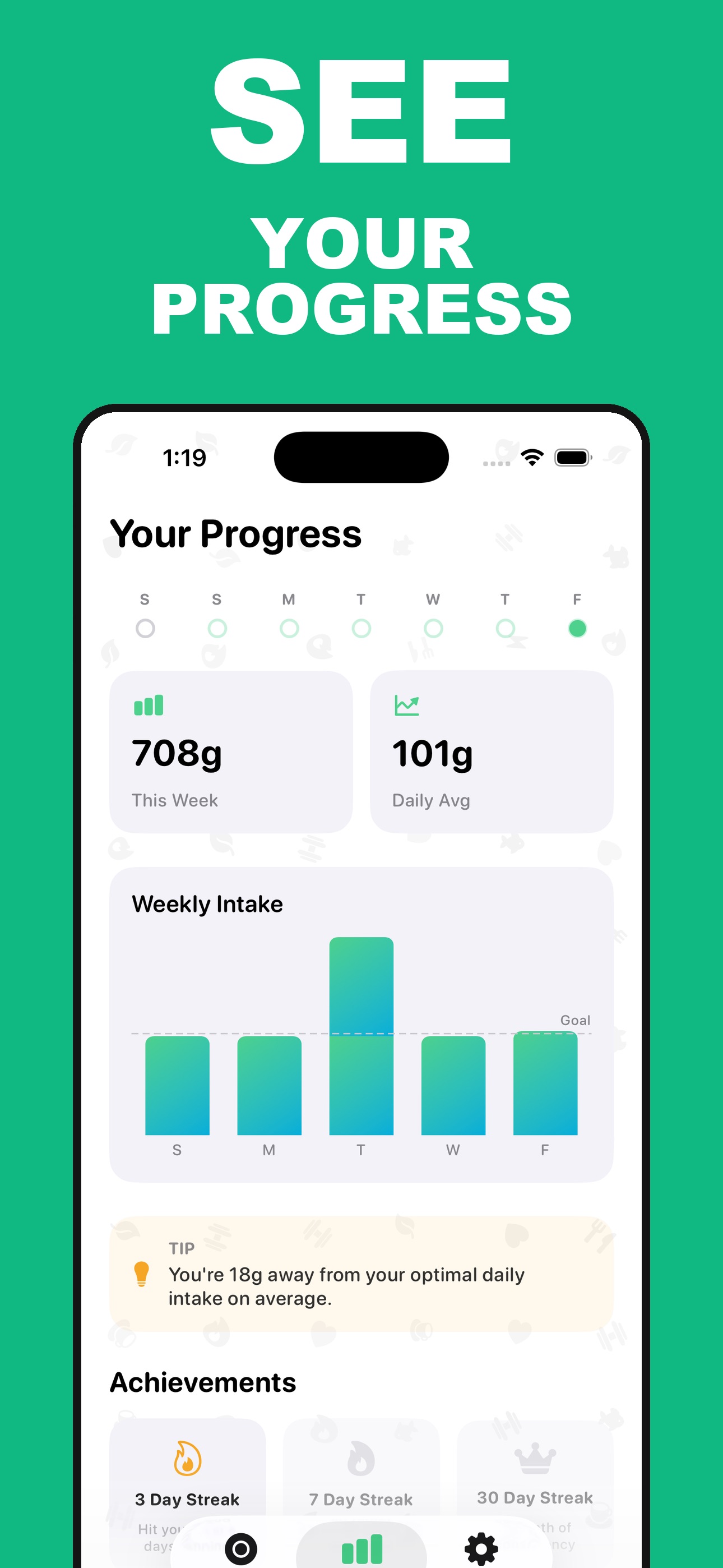 Screenshot 3 of Protein Tracker: Daily Goals