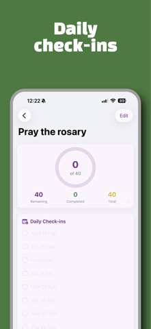 Lent Tracker screenshot